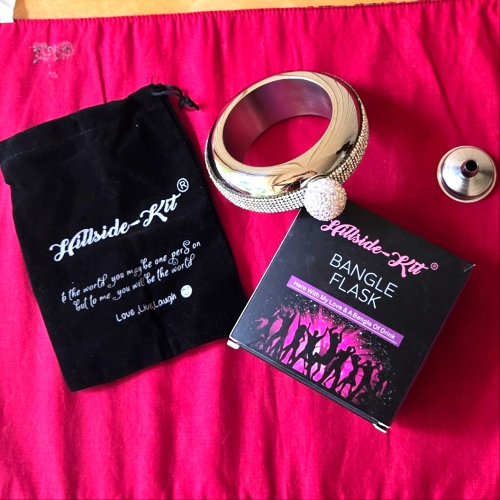 Hillside-Kit Silver Bangle Flask NIB